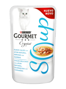 Gourmet Crystal Soup, la primera sopa para gatos de Purina